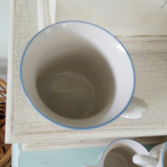 Vintage NEWCOR STONEWARE Mugs Set of 7 - Picture 7 of 8